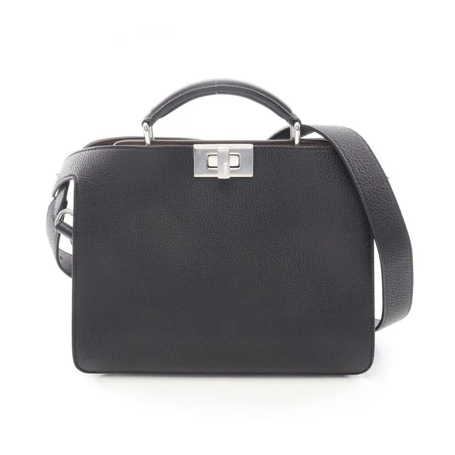 Fendi Peekaboo Isee U Handbag Leather Black in black Leather from Poshmark