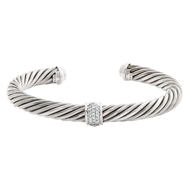 David Yurman Cable classic bracelet in Silver Sterling Silver from Gray And Sons