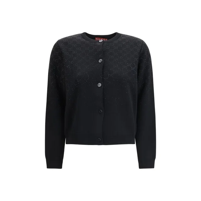 Gucci Black Wool Cardigan in Black Wool from HEWI
