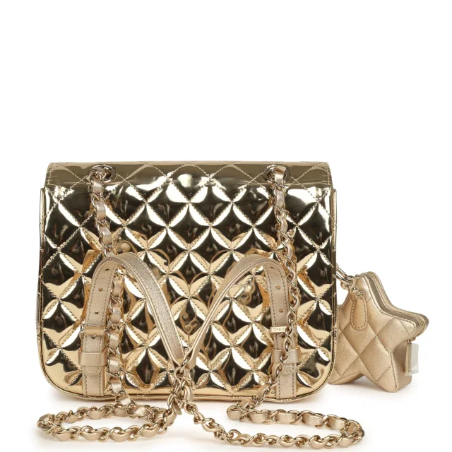 Chanel "Hollywood Boulevard" Backpack in Gold Calfskin from Madison Avenue Couture, photo 4 of 12