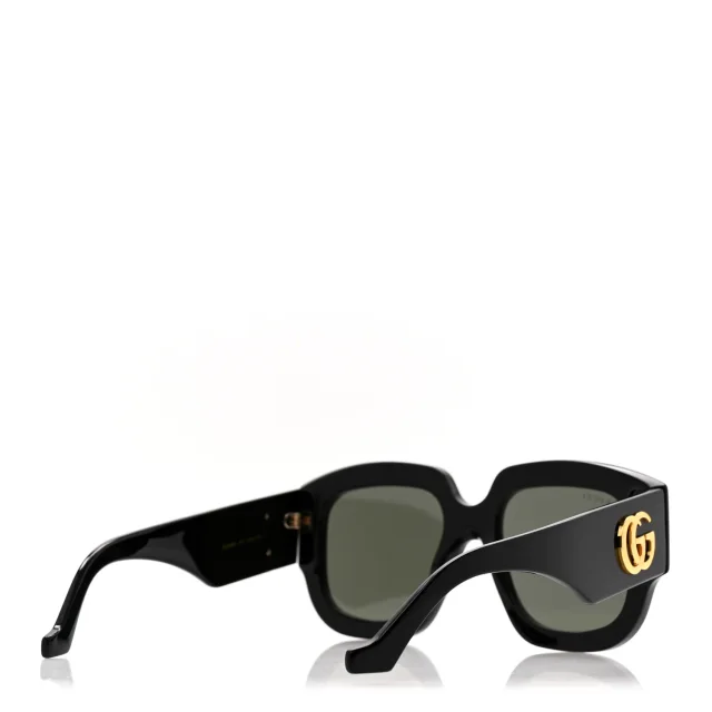 Gucci Acetate Square Sunglasses GG1546S Black in Black from FASHIONPHILE, photo 3 of 9