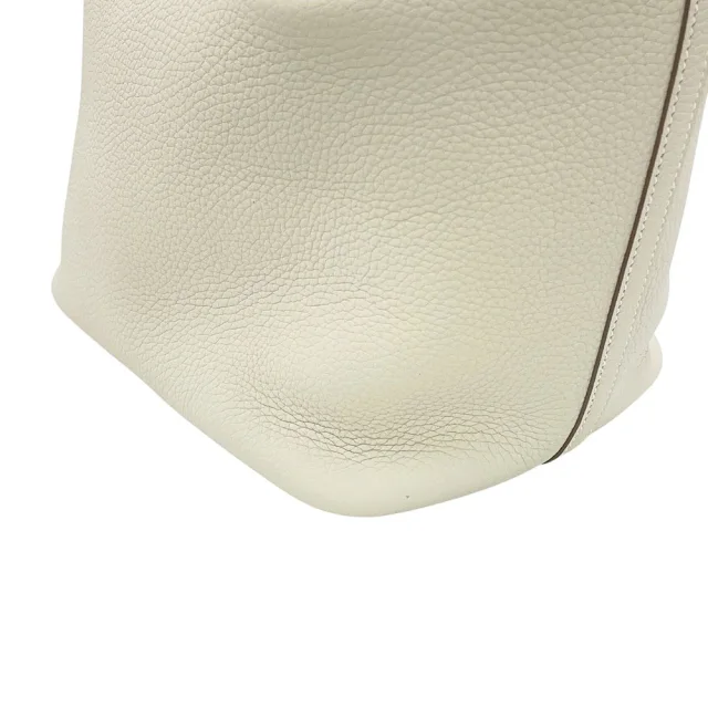 Hermès Picotin Lock Craie Taurillon Clemence Size MM in White Clemence leather from GALLERY RARE, photo 10 of 12