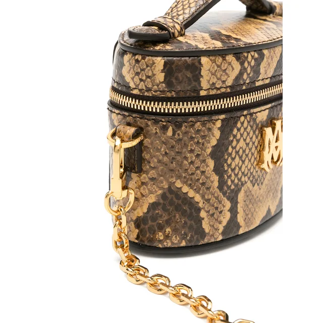Amiri nano snake-effect logo-plaque vanity mini bag, photo 6 of 8 from SENSER
