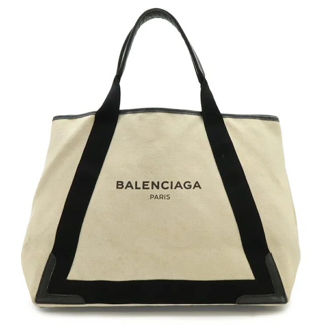 Balenciaga Navy Cabas Tote Bag in Navy Canvas from LuxUness