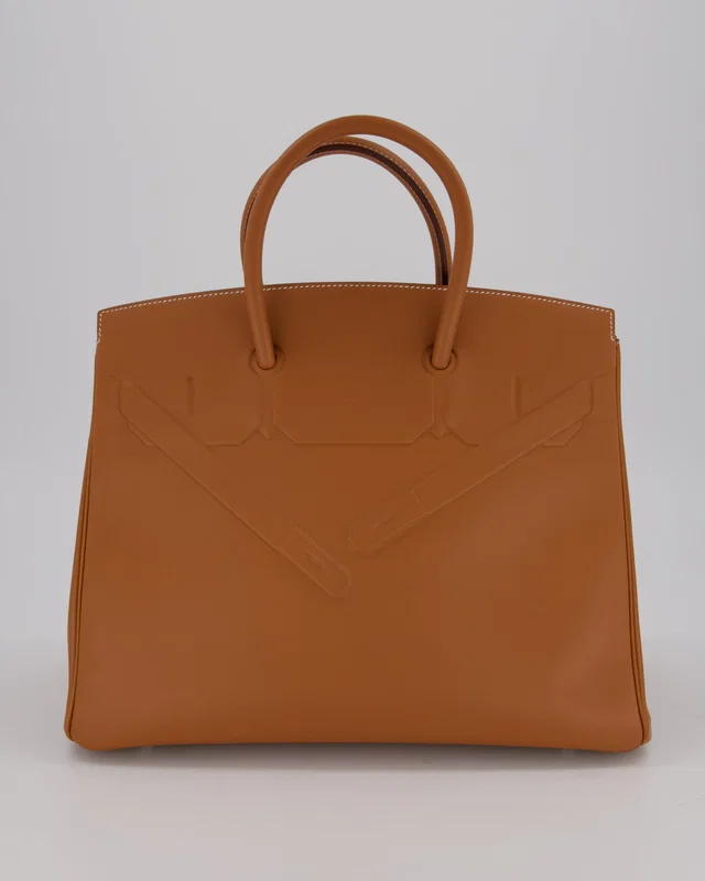 Hermès Birkin 35 Shadow in Gold Swift leather from Sellier