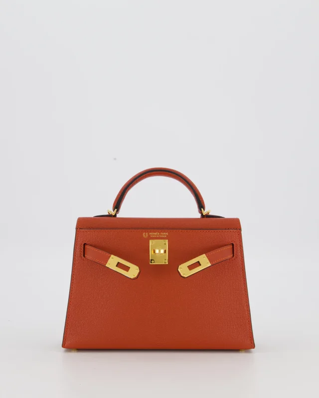 Hermès HSS Mini Kelly II 20 Bag in Blue Goatskin from Sellier, photo 24 of 24