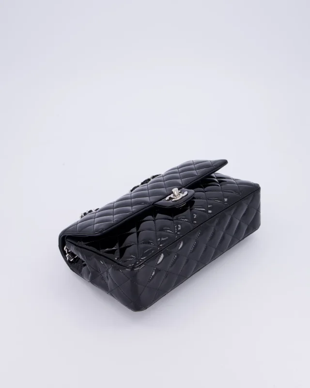 Chanel Medium Double Flap Bag in Black Patent leather from Sellier, photo 18 of 18