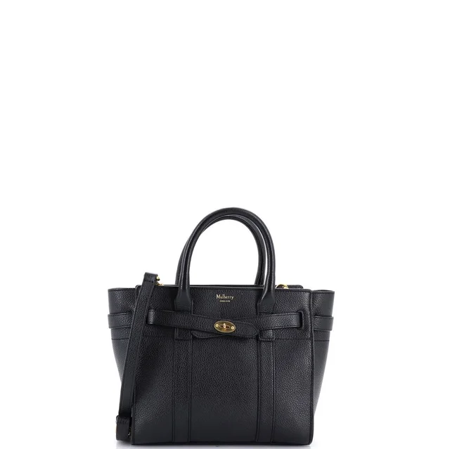 Mulberry Mini Bayswater Zipped Tote Leather in black Leather from Poshmark, photo 1 of 1