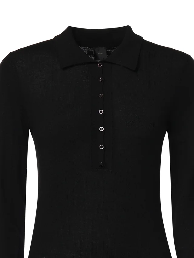 Pinko long-sleeve buttoned bodysuit, photo 3 of 7 from SENSER