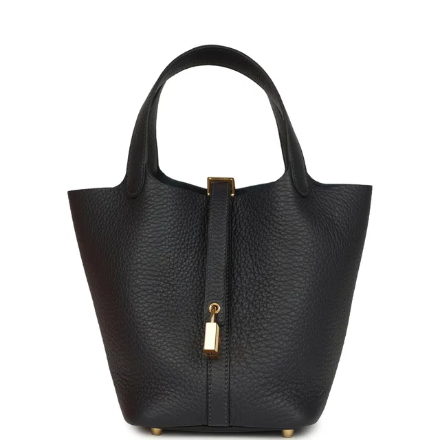 Hermès Picotin Lock 18 Caban Clemence Gold Hardware in Clemence leather from Madison Avenue Couture