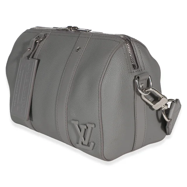 Louis Vuitton Grey Grained Calfskin Aerogram City Keepall in Grey Caviar leather from myGemma, photo 2 of 2