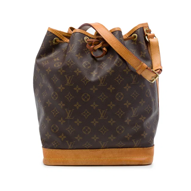 Brown Louis Vuitton Monogram Noe GM Bucket Bag in Brown Coated canvas from Designer Revival