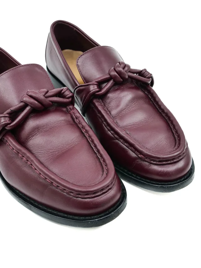 Bottega Veneta Astaire Leather Knot Loafer, 36.5 in Leather from Arcade Vintage, photo 2 of 2
