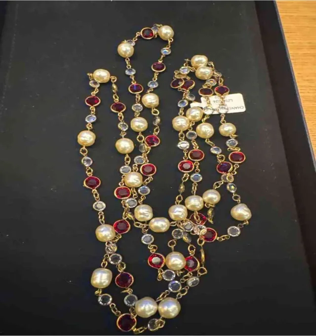 Chanel Crystal Necklace in Red from Luxury Promise, photo 1 of 1
