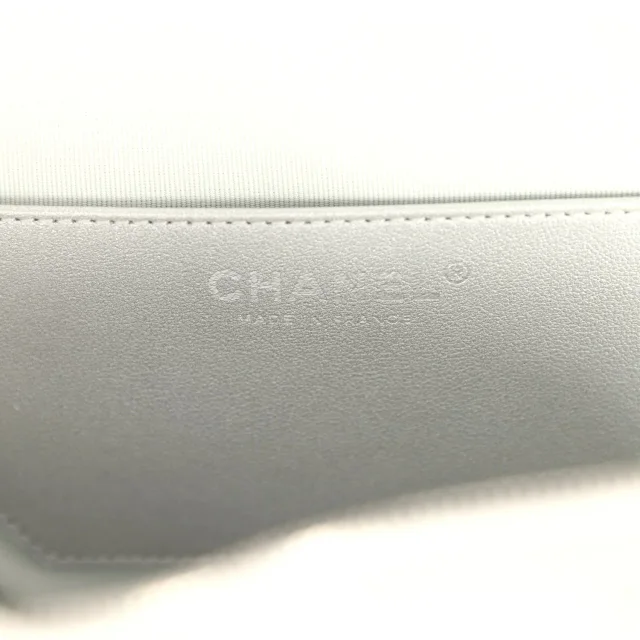 Chanel CC In Love Large Heart Bag in Silver Lambskin from Madison Avenue Couture, photo 9 of 9