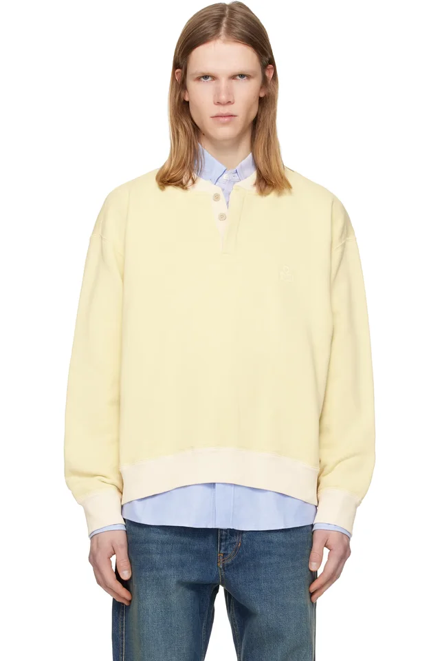 Yellow Mathias Sweatshirt, image 1 of 1 from SSENSE