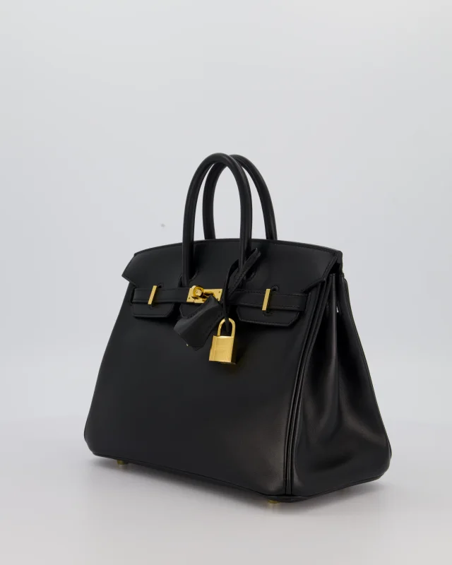 Hermès Birkin 25 Retourne Bag in Black Leather from Sellier, photo 9 of 12
