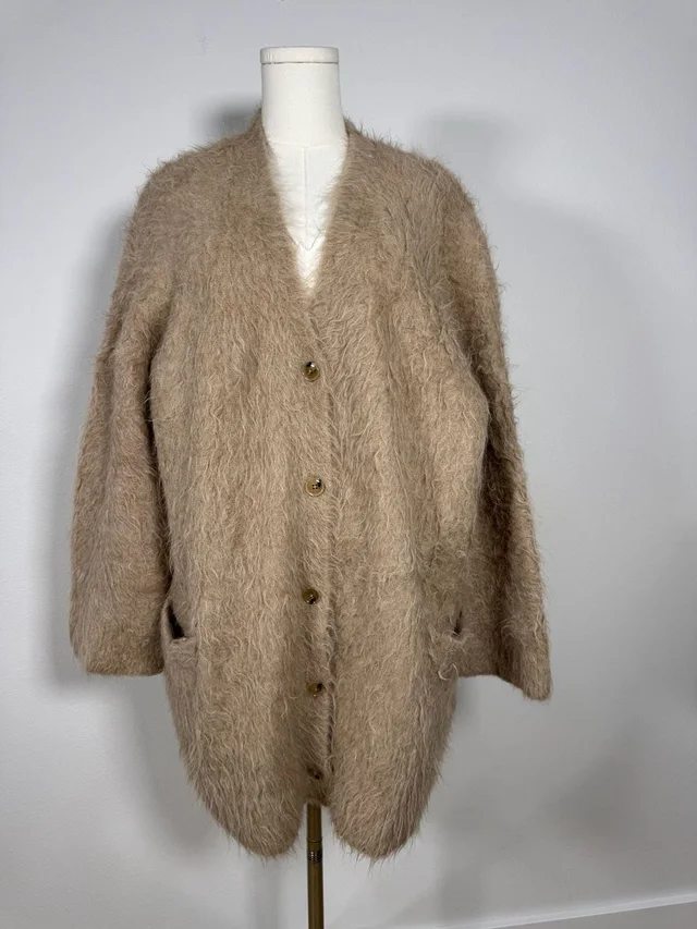 TOTEME Oversized Alpaca Sweater - Neutrals Knitwear, Clothing - Ttm56266 in brown|neutral from Poshmark