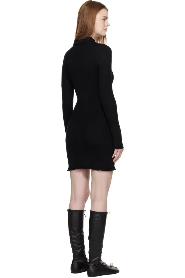 Cecilie Bahnsen Black Botka Minidress, photo 3 of 4 from SSENSE
