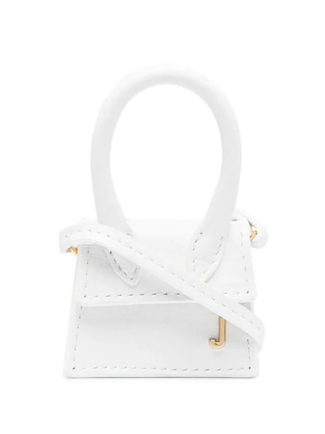 Jacquemus White Le Petit Chiquito Nano Mini Crossbody Bag in White Leather from Bagriculture