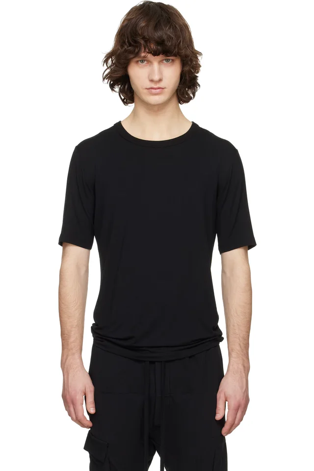 thom/krom Black M TS 938 T-shirt, image 1 of 1 from SSENSE