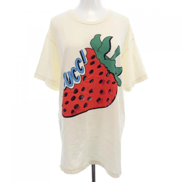 Gucci T-Shirt Beige in Beige from The Reluxe