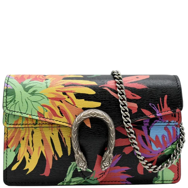 Gucci Ken Scott Dionysus Printed Leather Shoulder Bag Multicolor in Multicolor Leather from Dallas Designer Handbags