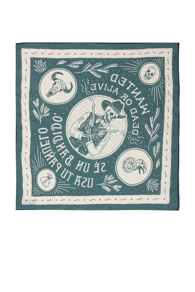 Sendero Provisions Co. Dead Or Alive Scarf in Teal, photo 3 of 4 from REVOLVE (Canada)