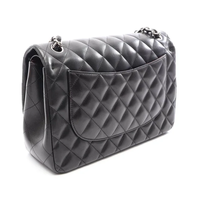 Chanel Classic Lambskin Shoulder Bag in Black Lambskin from LuxUness, photo 2 of 10