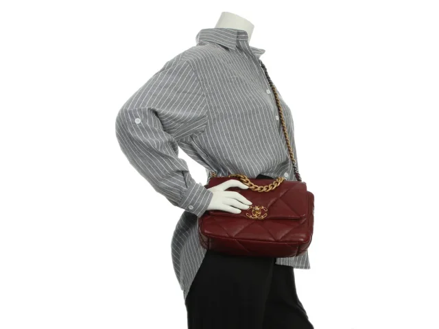Chanel Medium Burgundy Quilted Leather 19 Flap in Burgundy Leather from Ann's Fabulous Finds, photo 9 of 9