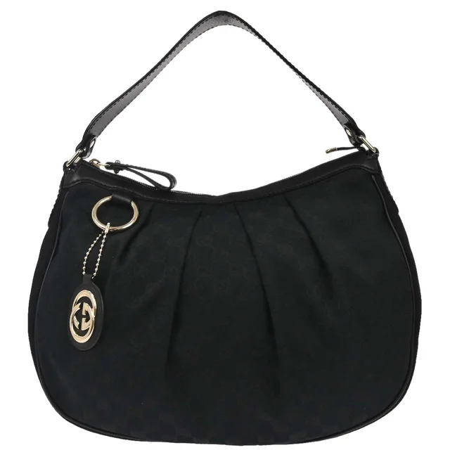 Gucci Black GG Handbag in Black Canvas from AMORE Vintage Tokyo