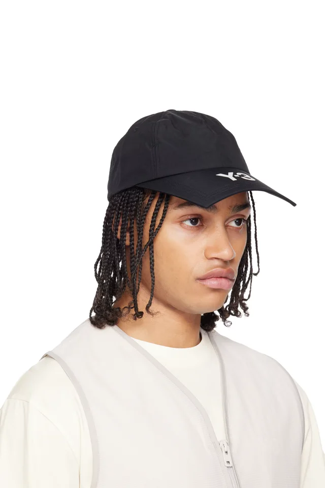 Y-3 Black Utility Cap, photo 2 of 3 from SSENSE