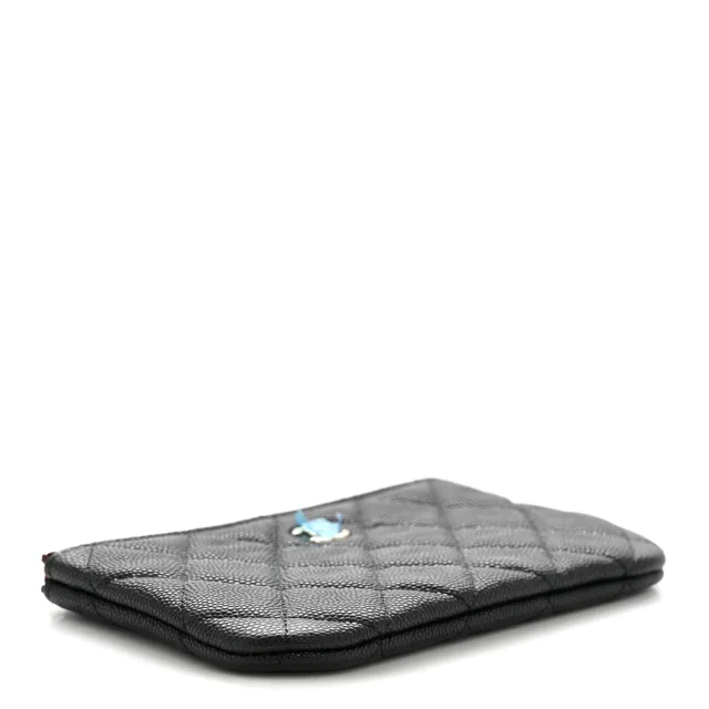 Chanel Caviar Quilted Small Pouch Black in Black Caviar leather from FASHIONPHILE, photo 4 of 8
