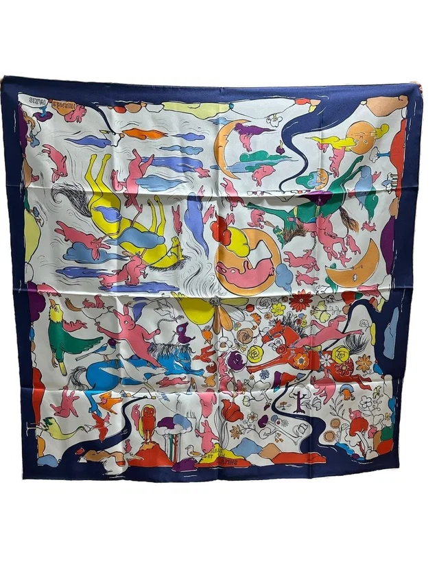42. Hermes 90cm Silk Scarf in Silk from Luxury Promise