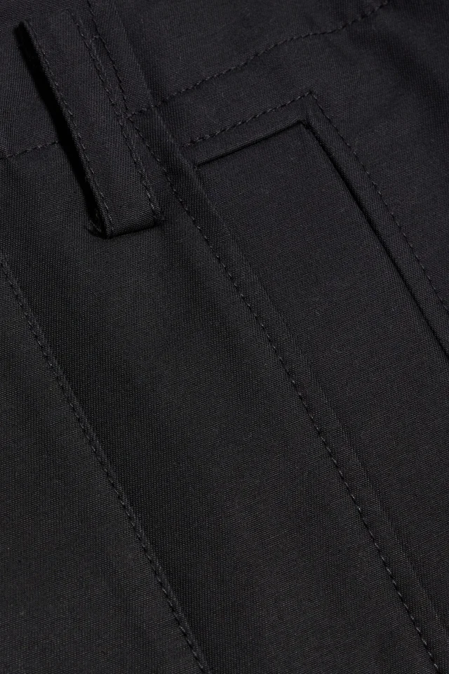Tibi Wrap-Effect Cotton Skirt in Black, photo 4 of 4 from THE OUTNET