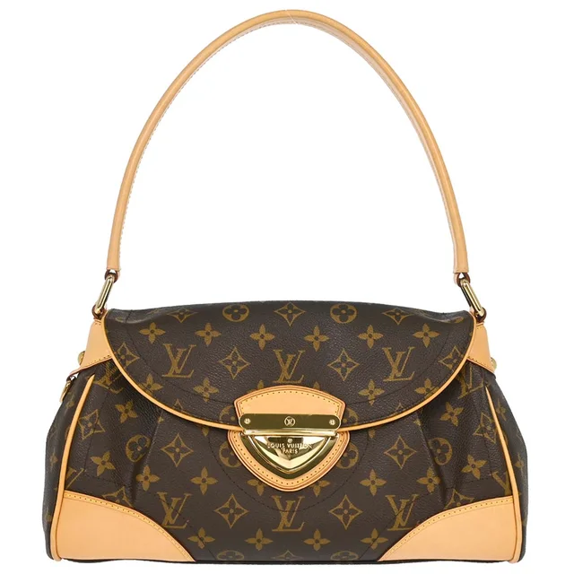 Louis Vuitton Brown Monogram Beverly MM Handbag M40121 in Brown Coated canvas from AMORE Vintage Tokyo