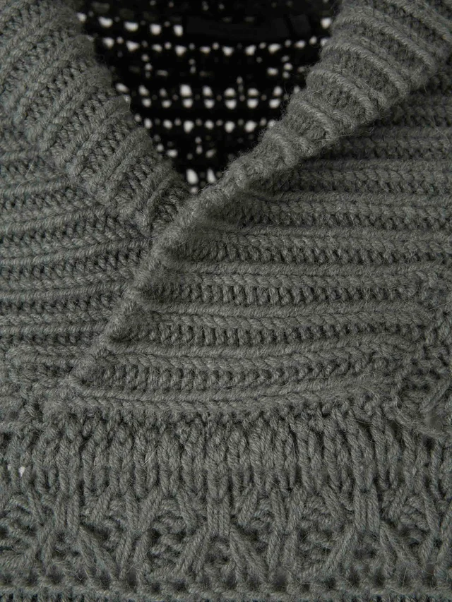 Canali Shawl Collar Cable Knit Jumper, photo 3 of 4 from SENSER