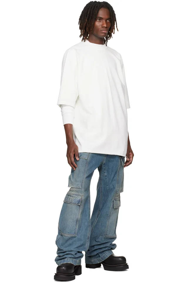 Rick Owens DRKSHDW Off-White Temple Jumbo S/S T-shirt, photo 5 of 5 from SSENSE