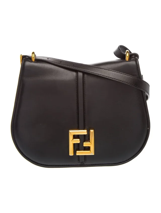 Fendi C'Mon Medium 2025 in black Leather from The RealReal