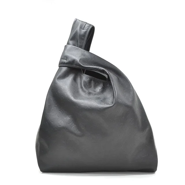 Louis Vuitton Leather Shadow Bag Monogram Black Tote in black Leather from Poshmark, photo 1 of 1