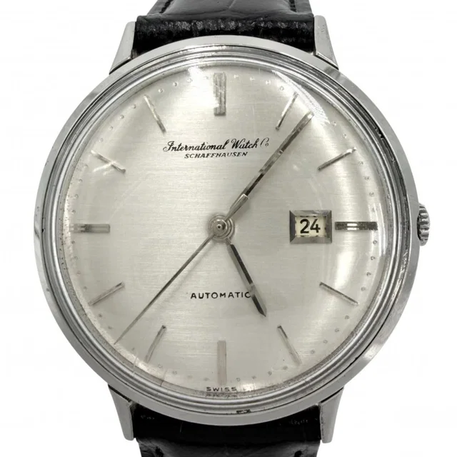 IWC Men's Watch, Automatic, Date Display, Silver Dial, Cal. 8531 in gold Leather from Poshmark
