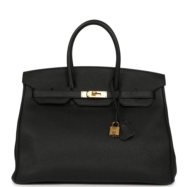 Hermès Birkin 35 Black Togo Gold Hardware in Black Togo leather from Madison Avenue Couture