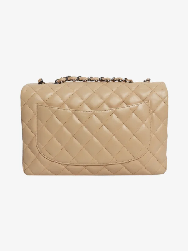 Chanel Beige 2009 classic single flap bag in Beige Woven leather from Sign of the Times, photo 3 of 10