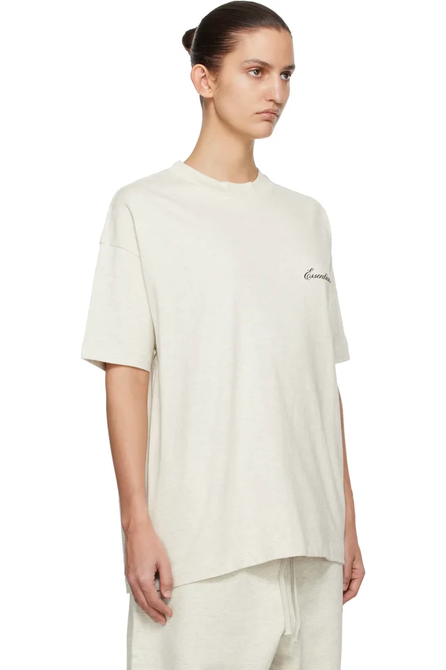 Fear of God ESSENTIALS Off-White Classic T-shirt, photo 2 of 4 from SSENSE