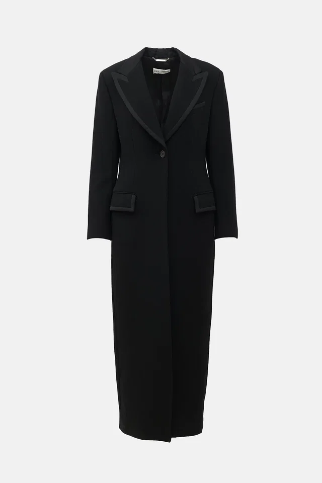 Dolce & Gabbana FW 1995 Wool Button Coat in Wool from VSP Consignment