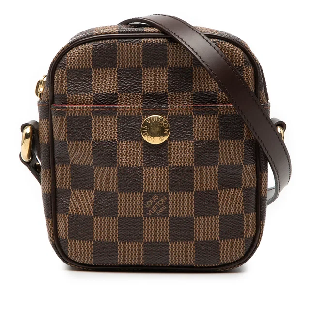 Brown Louis Vuitton Damier Ebene Rift Crossbody Bag in Brown Canvas from Designer Revival