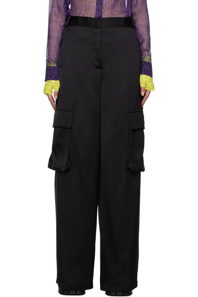 Black Cargo Pocket Trousers, image 1 of 1 from SSENSE