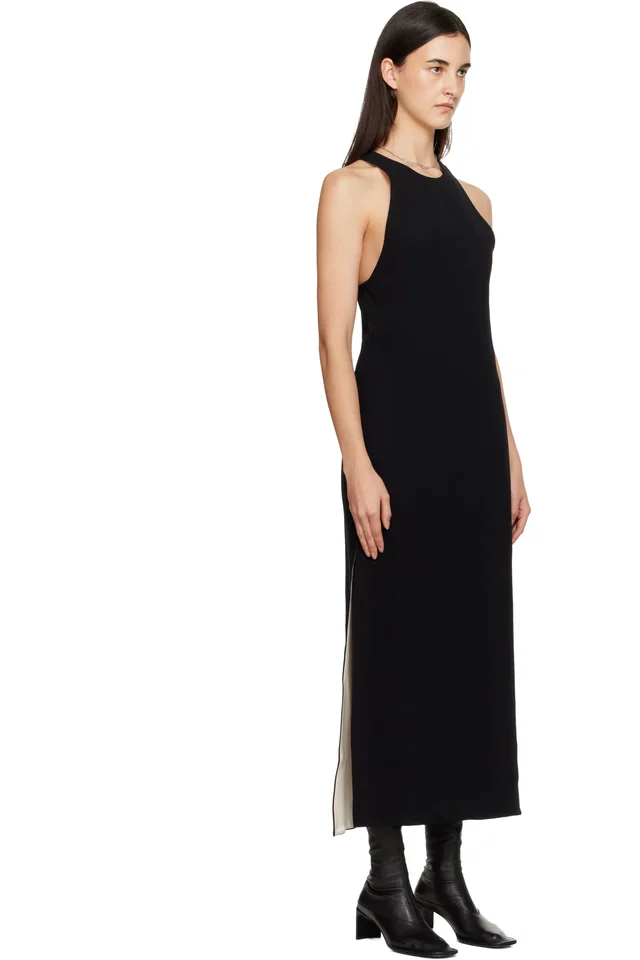 TOTEME Black Racerback Maxi Dress, photo 2 of 2 from SSENSE