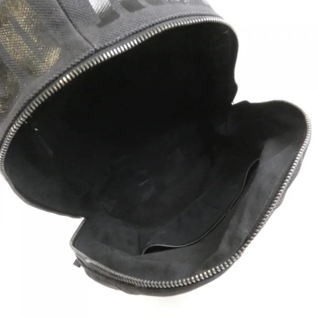 Jimmy Choo Reed Backpack in BLACK / AGED METAL metal fittings canvas from KOMEHYO, photo 9 of 10