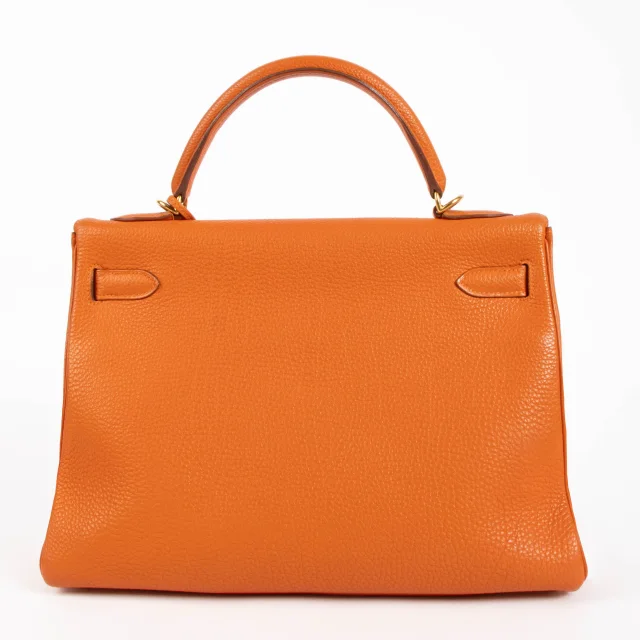 Hermès Kelly 32 Orange Togo GHW in Orange Togo leather from Labellov, photo 5 of 18